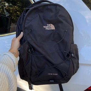 rose gold north face jester backpack